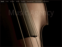 Tablet Screenshot of musicagency.cz